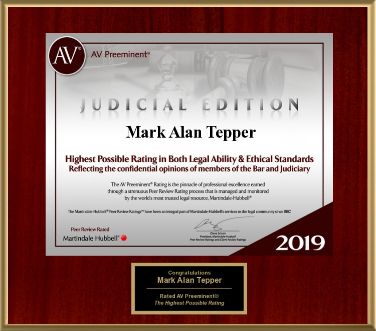 Attorney Mark Tepper Honored for 19 Consecutive Years as one of Country’s Top Lawyers