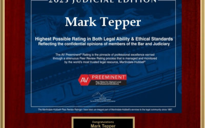 Securities Fraud Attorney Mark A. Tepper Receives 2023 AV Preeminent® Award for 22nd Consecutive Year