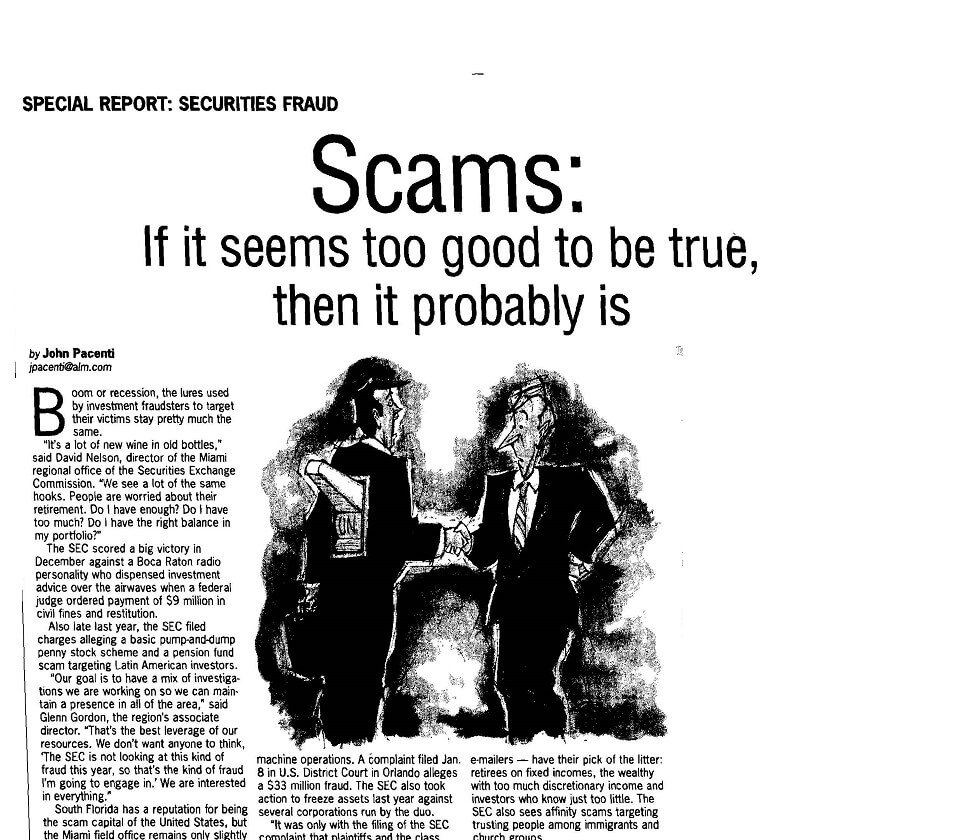 Ten tips to Avoid Investment Scams as 15th Anniversary of $65B Bernie Madoff Ponzi Scheme Looms